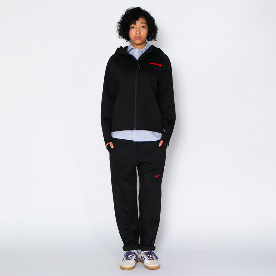 APPLEBUM ( アップルバム ) [Show & Prove] Double Knit Pants ブラック ダンボールニット スリムテーパードパンツ メンズ 2610809