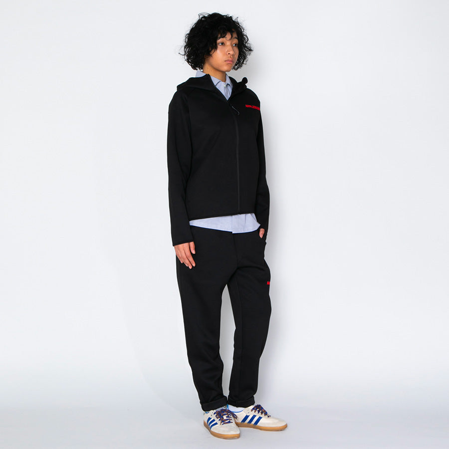 APPLEBUM ( アップルバム ) [Show & Prove] Double Knit Pants ブラック ダンボールニット スリムテーパードパンツ メンズ 2610809