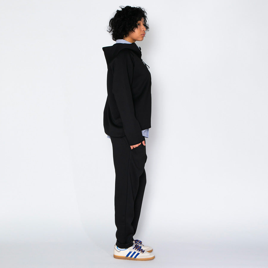 APPLEBUM ( アップルバム ) [Show & Prove] Double Knit Pants ブラック ダンボールニット スリムテーパードパンツ メンズ 2610809