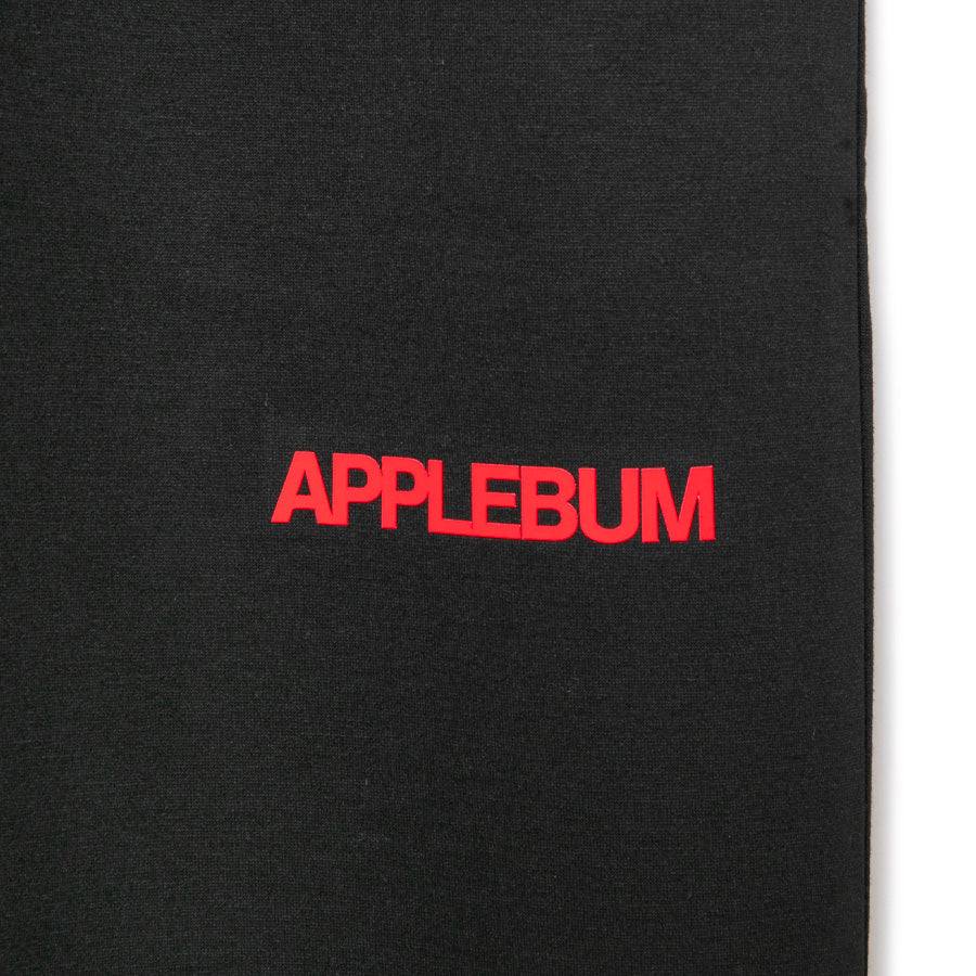 APPLEBUM ( アップルバム ) [Show & Prove] Double Knit Pants ブラック ダンボールニット スリムテーパードパンツ メンズ 2610809