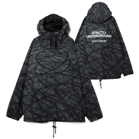 APPLEBUM Drift Marks Hoodie Jacket ブラック 正面 背面