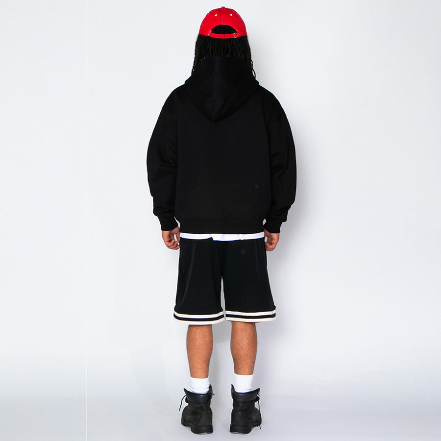 APPLEBUM フーディー ブラック 着用 後ろ