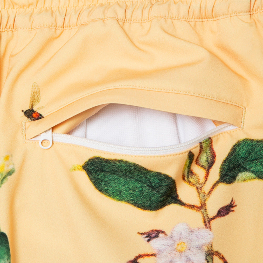 APPLEBUM Edo Botanical Hoopers Shorts ファスナー付きバックポケット