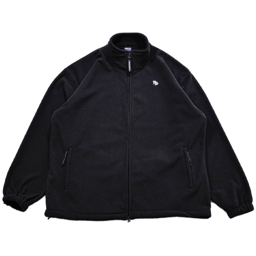 APPLEBUM FLEECE JACKET フリースジャケット ブラック 正面 平置き 2520625
