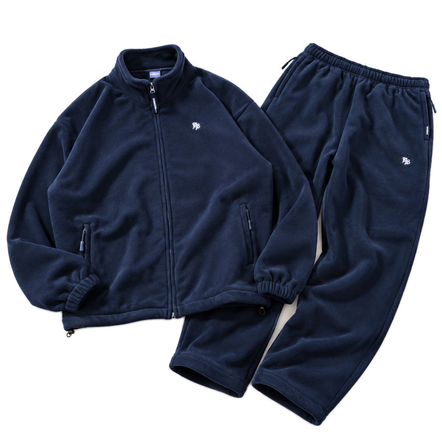 APPLEBUM FLEECE JACKET フリースジャケット ネイビー FLEECE PANTS セットアップ 平置き 2520625