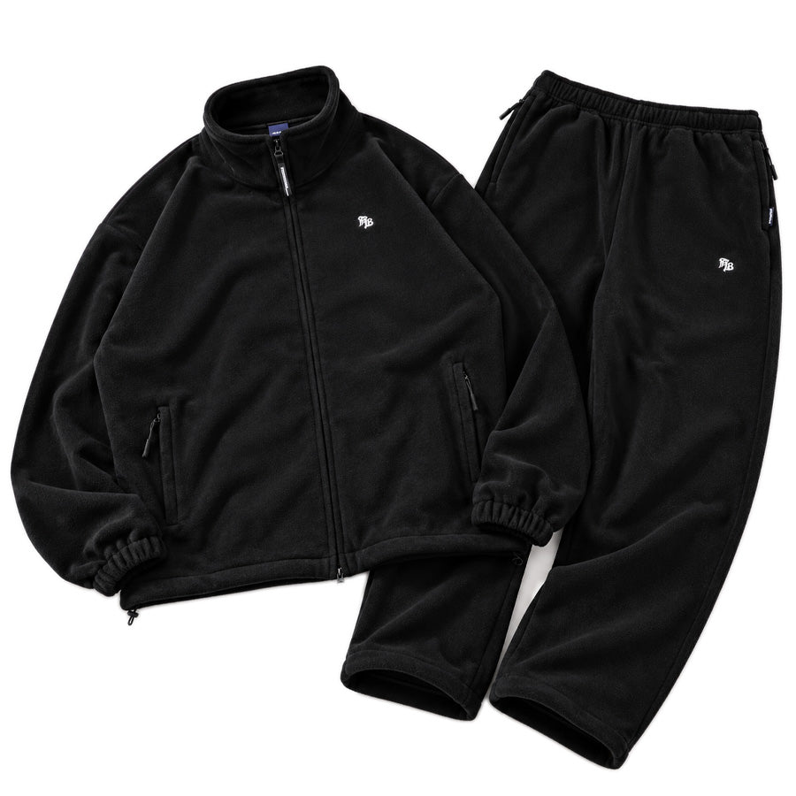 APPLEBUM FLEECE PANTS フリースパンツ ブラック FLEECE JACKET セットアップ 平置き 2520808