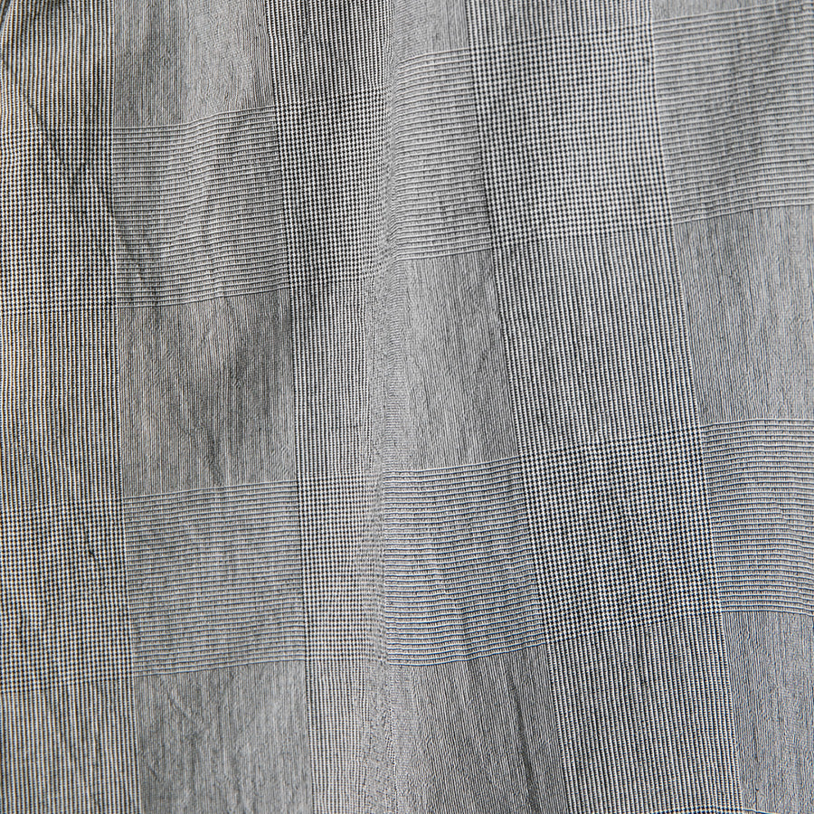 APPLEBUM Banshu Organic Wide Pants グレンチェック 生地ディテール