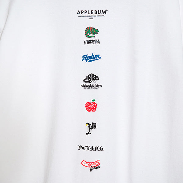 アップルバム APPLEBUM × CRSB/raidback fabric 東京 T-Shirt 
