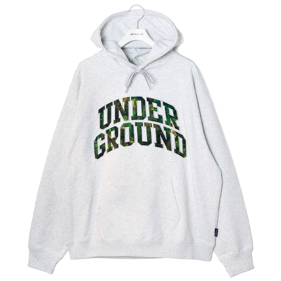 APPLEBUM × raidback fabric ( アップルバム ) PIXEL CAMO UNDERGROUND HOODIE パーカー