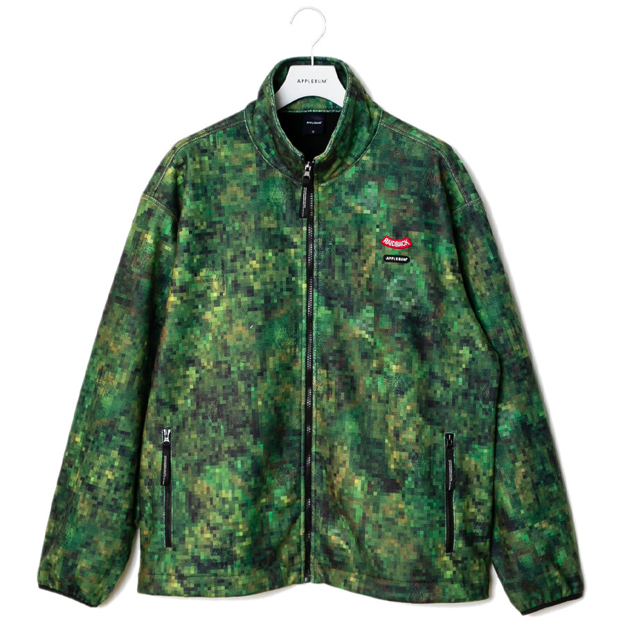 APPLEBUM × raidback fabric ( アップルバム ) PIXEL CAMO FLEECE JACKET フリースジャケット