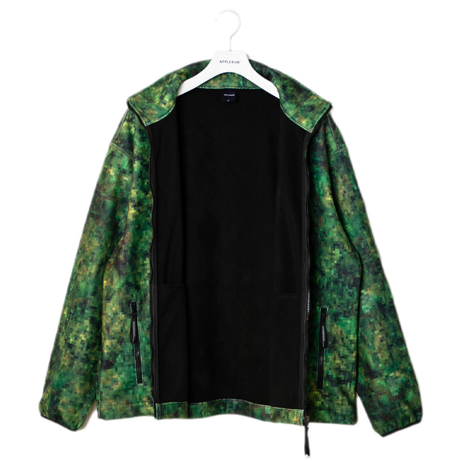 APPLEBUM × raidback fabric ( アップルバム ) PIXEL CAMO FLEECE JACKET フリースジャケット