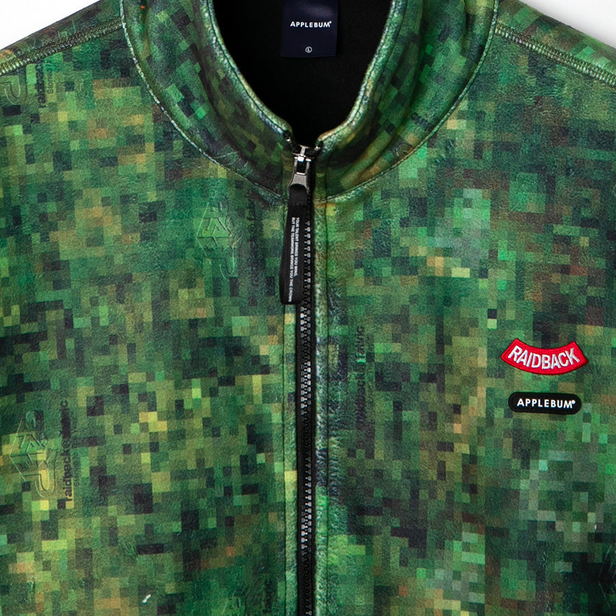 APPLEBUM × raidback fabric ( アップルバム ) PIXEL CAMO FLEECE JACKET フリースジャケット