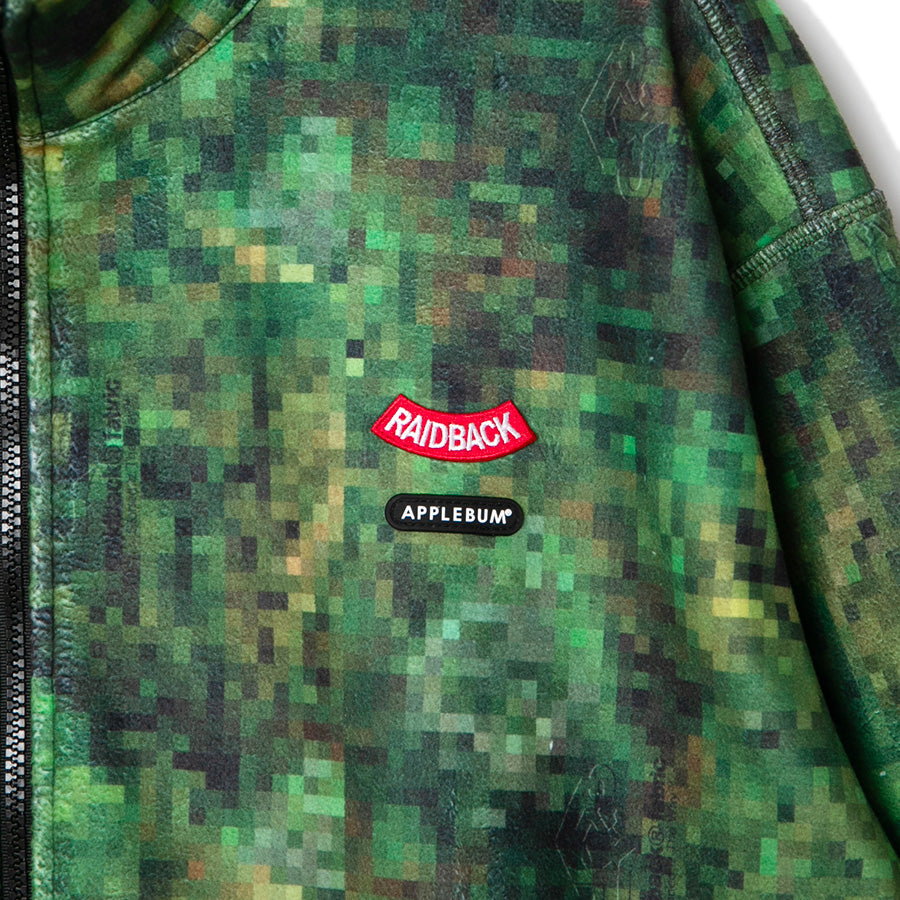 APPLEBUM × raidback fabric ( アップルバム ) PIXEL CAMO FLEECE JACKET フリースジャケット