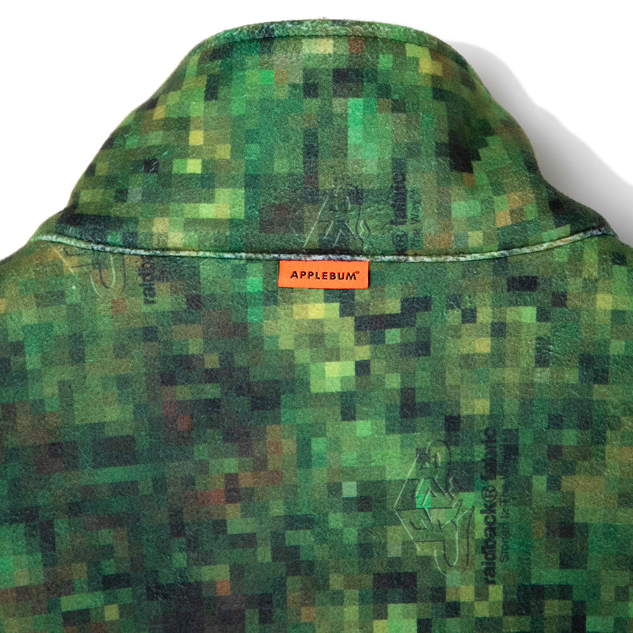 APPLEBUM × raidback fabric ( アップルバム ) PIXEL CAMO FLEECE JACKET フリースジャケット