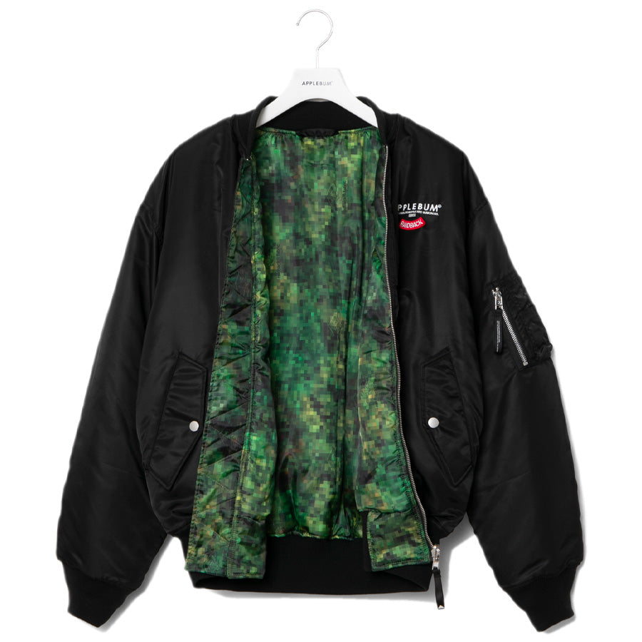 APPLEBUM × raidback fabric ( アップルバム ) PIXEL CAMO MA-1 ジャケット GT2520604