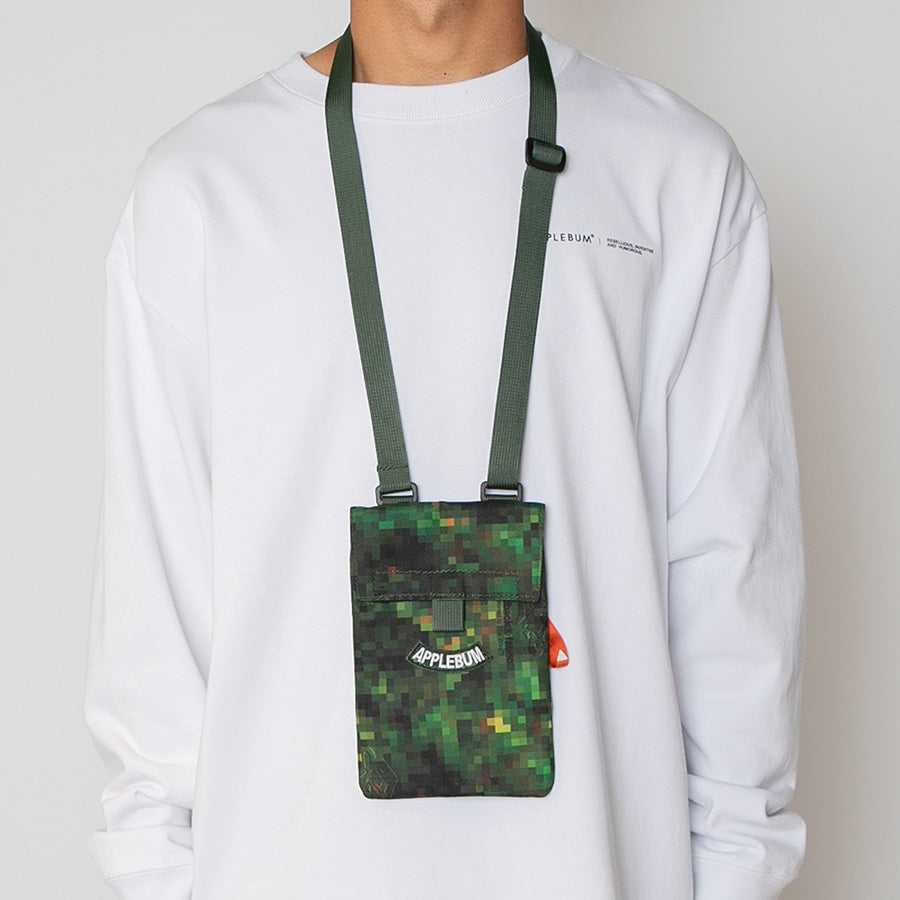 APPLEBUM× raidback fabric ( アップルバム ) PIXEL CAMO NECK POUCH