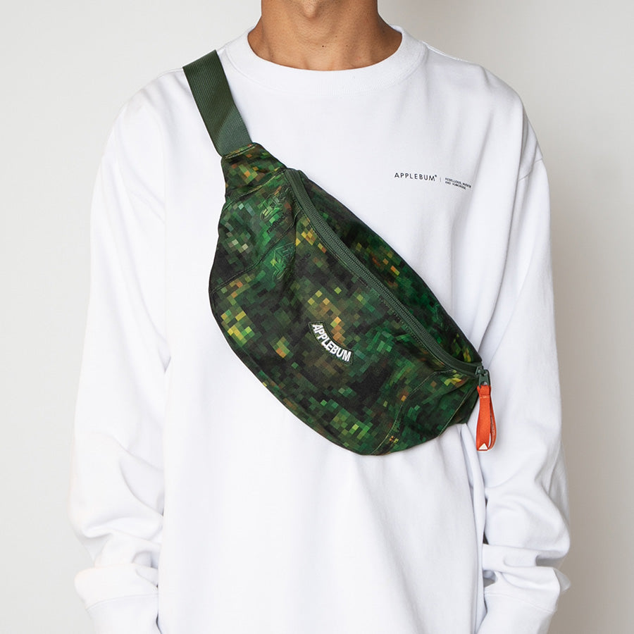APPLEBUM × raidback fabric ( アップルバム ) PIXEL CAMO WAIST BAG ウエストバッグ