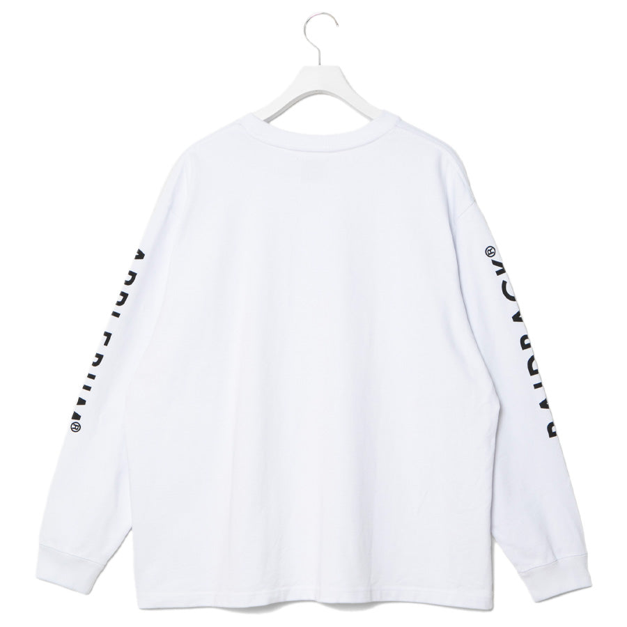 APPLEBUM × raidback fabric ( アップルバム ) BABYLON VIEW ARCH LOGO L/S T-SHIRT ロングスリーブ Tシャツ GT2521103