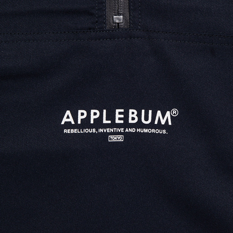 APPLEBUM フロントロゴ ディテール ネイビー ベージュ