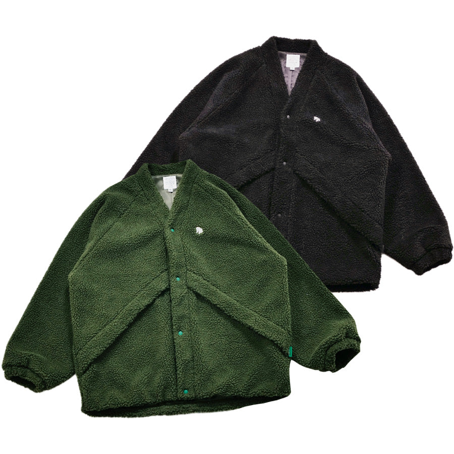 APPLEBUM | アップルバム Boa Jacket ブラック / オリーブ ボア