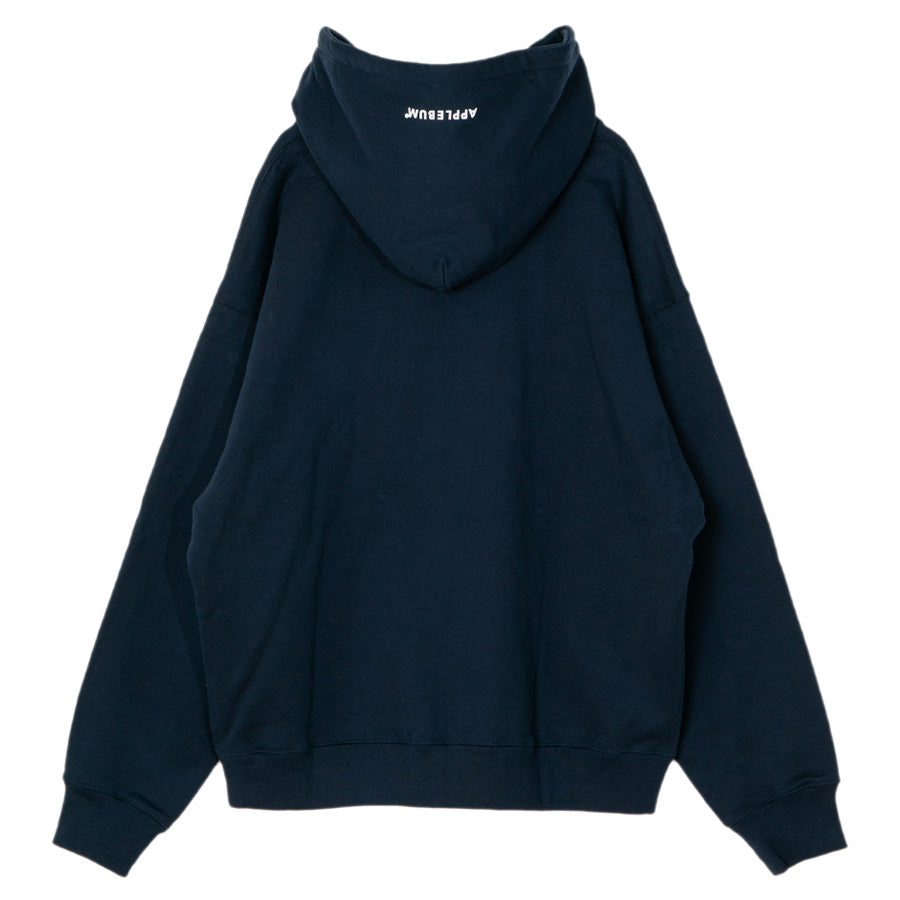 APPLEBUM HARLEM HOODIE フーディー ネイビー 平置き背面 TY2620403
