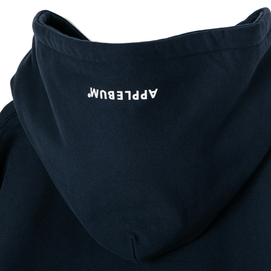 APPLEBUM HARLEM HOODIE フーディー ネイビー フード裏ロゴプリント詳細 TY2620403