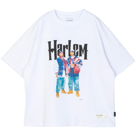 APPLEBUM HARLEM T-SHIRT Tシャツ ホワイト 正面 平置き TY2621103