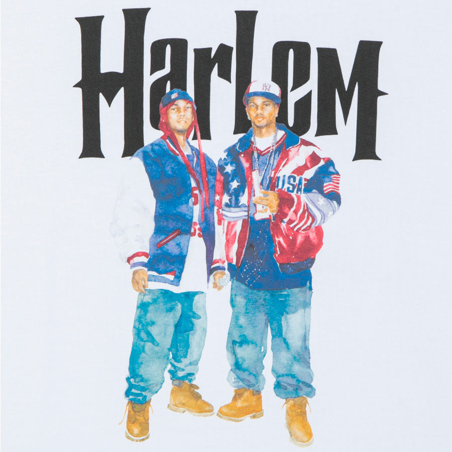 APPLEBUM HARLEM T-SHIRT Tシャツ ホワイト フロントグラフィックアート詳細 TY2621103