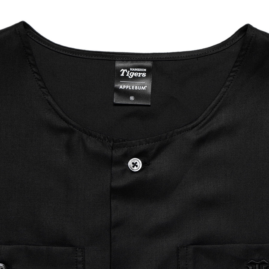 APPLEBUM ( アップルバム ) BLACK TIGER NO COLLAR SHIRT 阪神タイガース コラボ ノーカラーシャツ