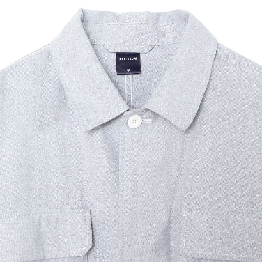 APPLEBUM ジャケット 上部ディテール グレー