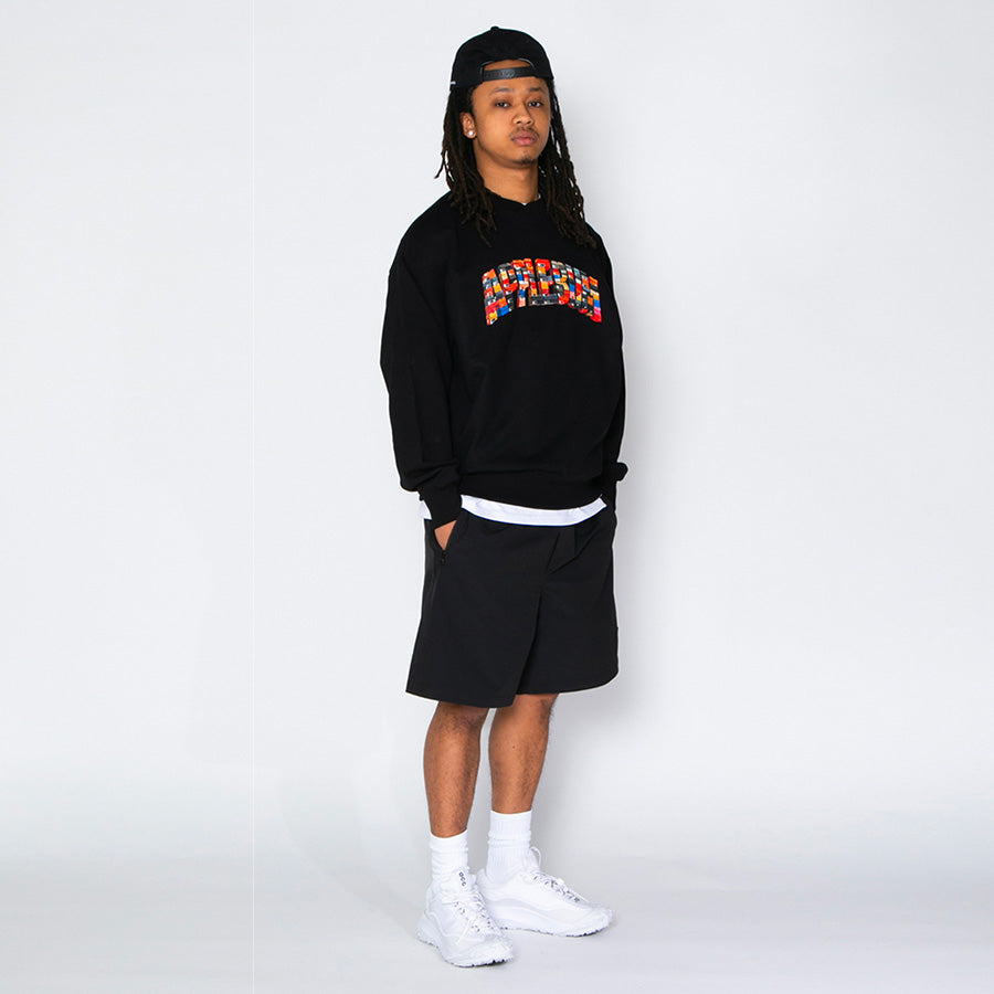 APPLEBUM ブラック 着用 右斜め