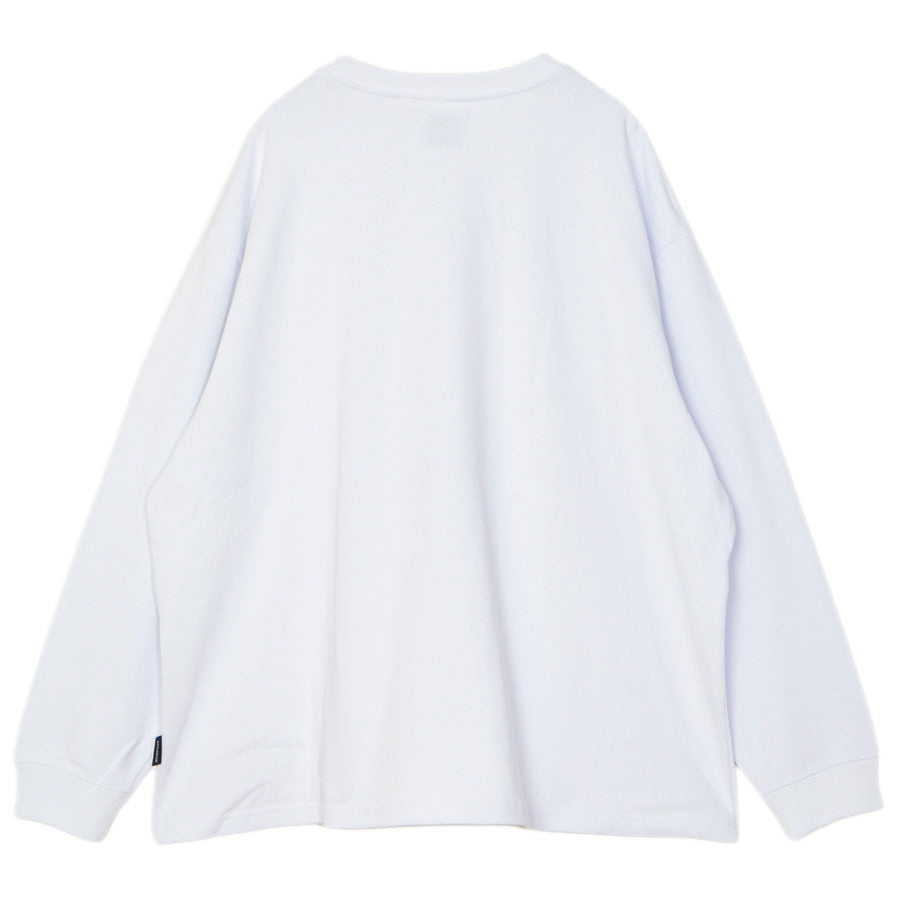 APPLEBUM KNOW THE LEDGE L/S T-SHIRT 長袖Tシャツ ホワイト 平置き背面 EA2621109