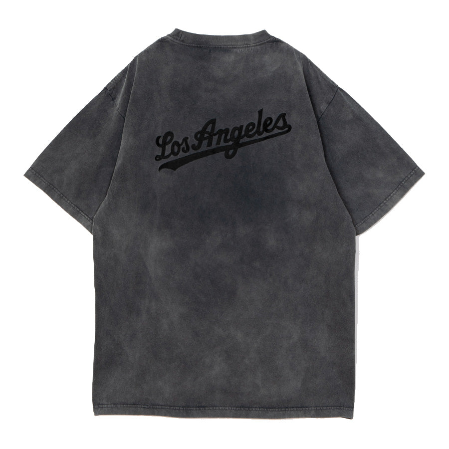 APPLEBUM LA DODGERS DAMAGE T-SHIRT Tシャツ ヴィンテージブラック 背面 平置き ML2621103L