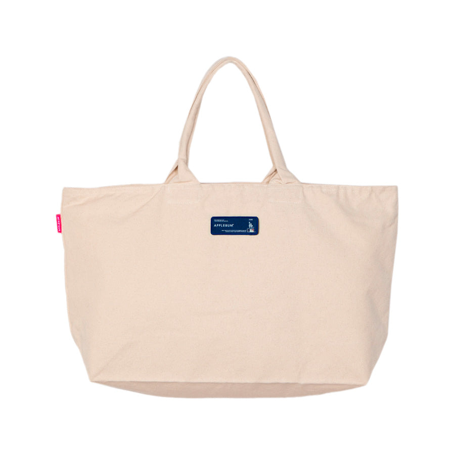 APPLEBUM LA DODGERS TOTE BAG トートバッグ ナチュラル 背面 平置き ML2621001L