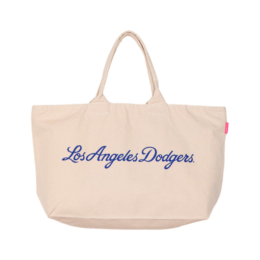 APPLEBUM LA DODGERS TOTE BAG トートバッグ ナチュラル 正面 平置き ML2621001L