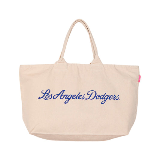 APPLEBUM LA DODGERS TOTE BAG トートバッグ ナチュラル 正面 平置き ML2621001L
