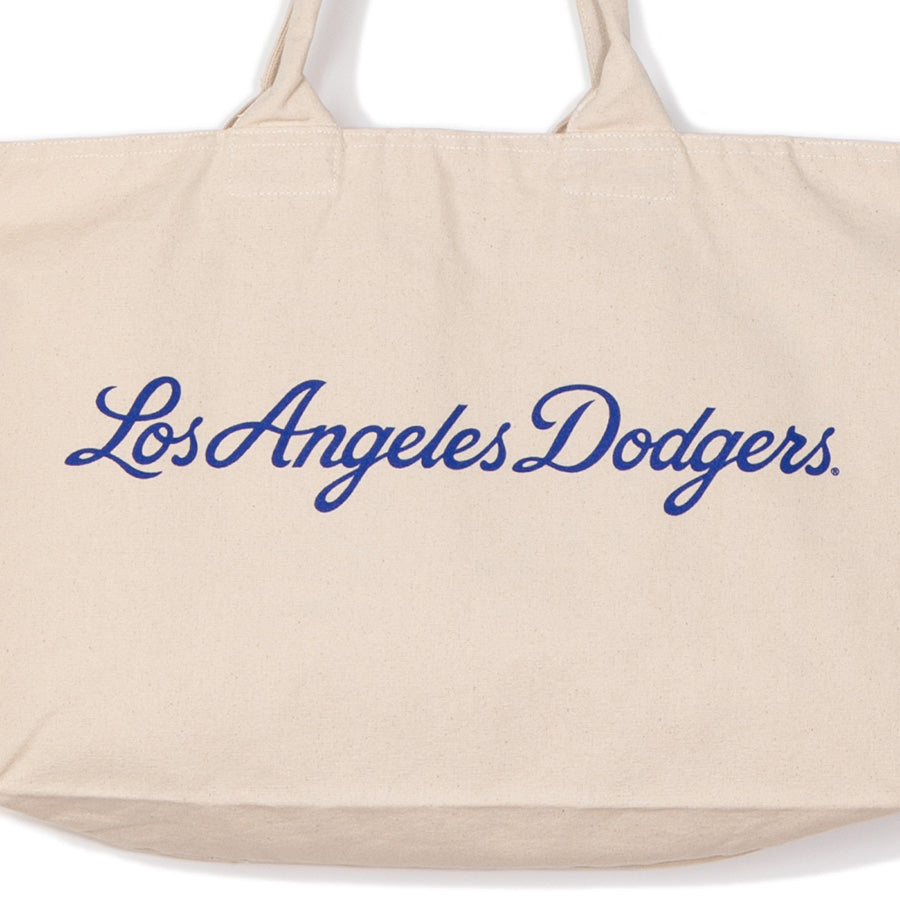 APPLEBUM LA DODGERS TOTE BAG トートバッグ ナチュラル ドジャース ロゴプリント詳細 ML2621001L