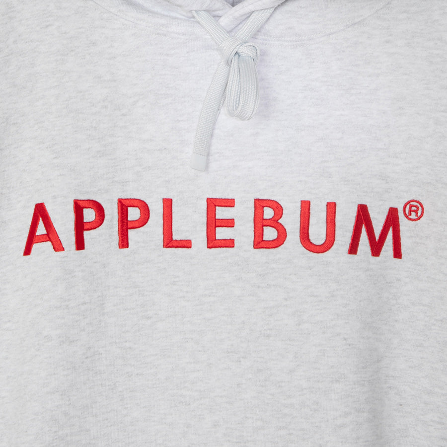 APPLEBUM LOGO EMBROIDERY HOODIE パーカー アッシュ フロント ブランドロゴ刺繍 2620409