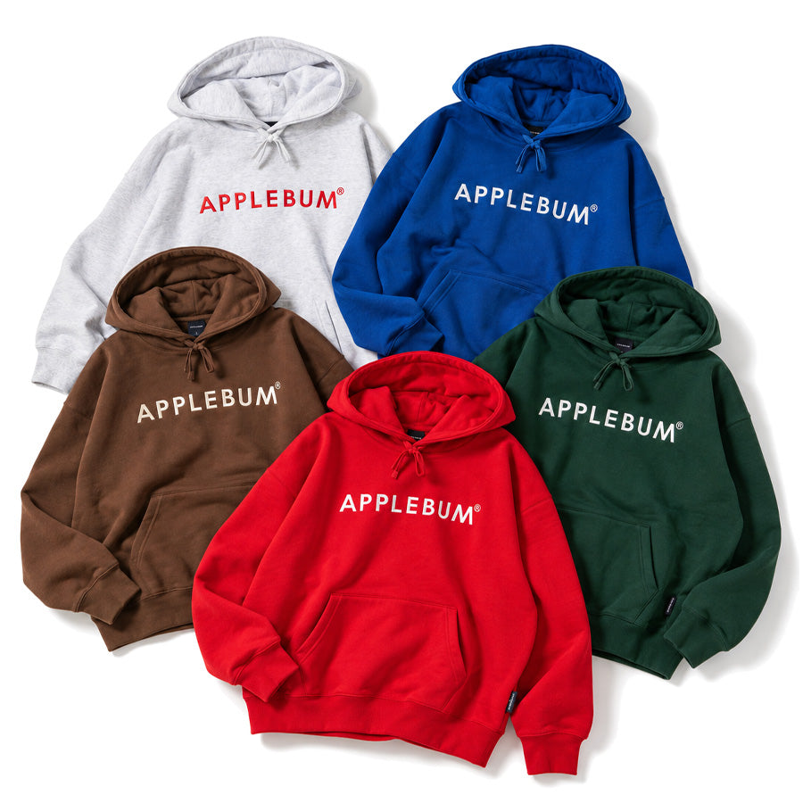 APPLEBUM LOGO EMBROIDERY HOODIE パーカー アッシュ ブルー ブラウン グリーン レッド 5カラー 2620409