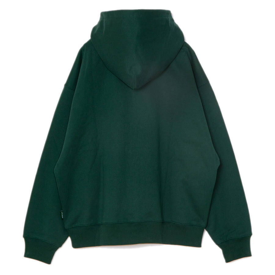 APPLEBUM LOGO EMBROIDERY HOODIE パーカー グリーン 背面 平置き 2620409