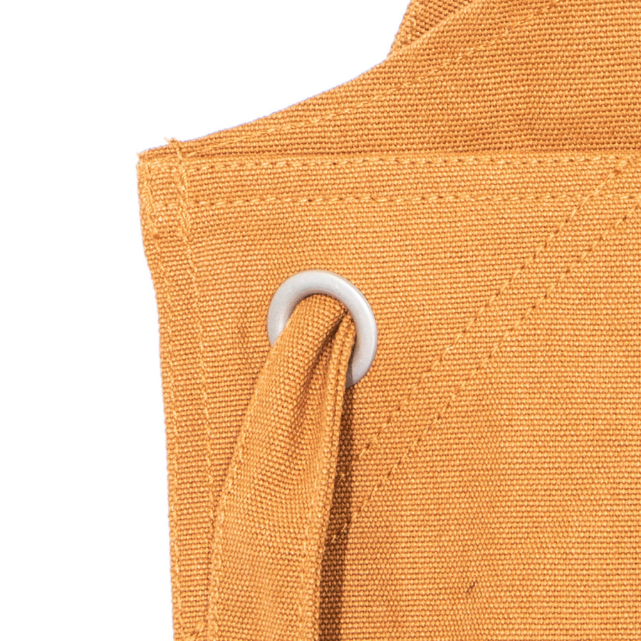 APPLEBUM LOGO LABEL APRON エプロン キャメル ショルダーテープ用リング詳細 2621004