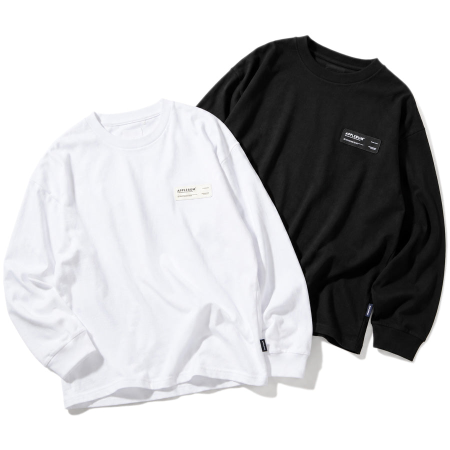 APPLEBUM LOGO LABEL L/S T-Shirt ロングスリーブTシャツ ホワイト ブラック 2カラー EA2621108