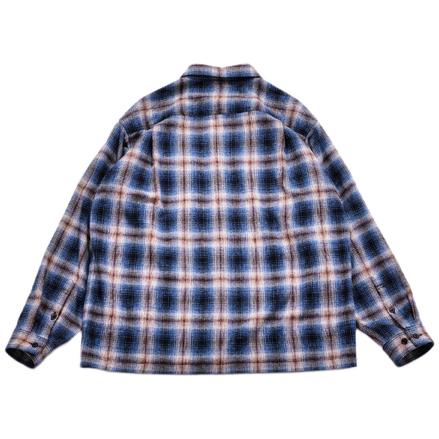 APPLEBUM | アップルバム Melange Check Nel Shirt ネイビー