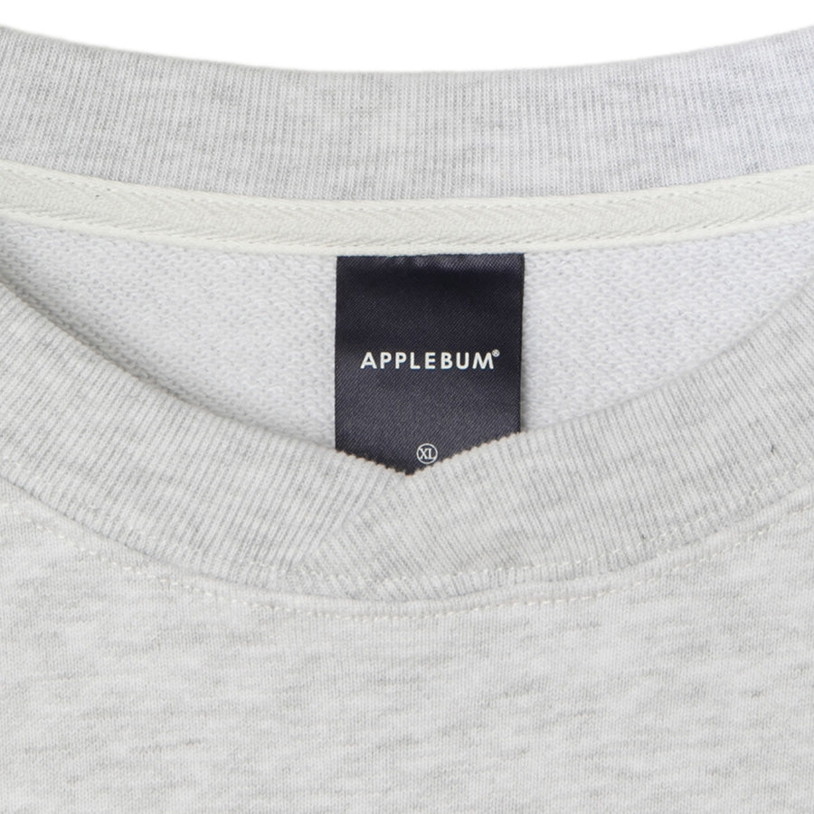 APPLEBUM METS GIRL CREW SWEAT アッシュ 首周り リブ詳細 ML2620405M