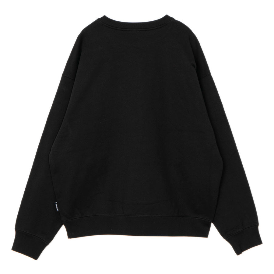 APPLEBUM METS GIRL CREW SWEAT クルースウェット ブラック 平置き背面 ML2620405M