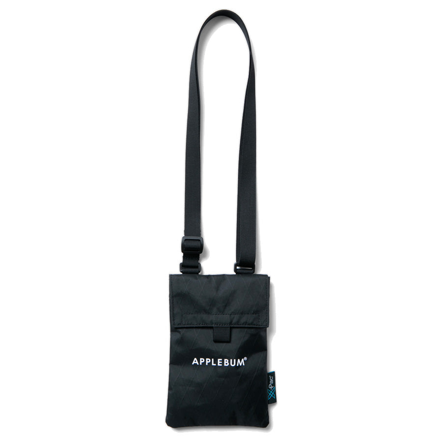 APPLEBUM X-Pacネックポーチ ブラック 正面デザイン