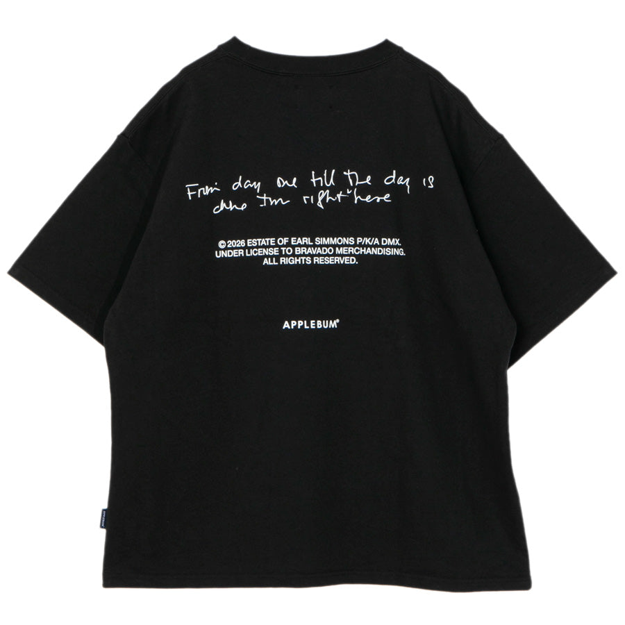 APPLEBUM NEON PHOTO T-SHIRT ブラック 平置き背面 DX2621101