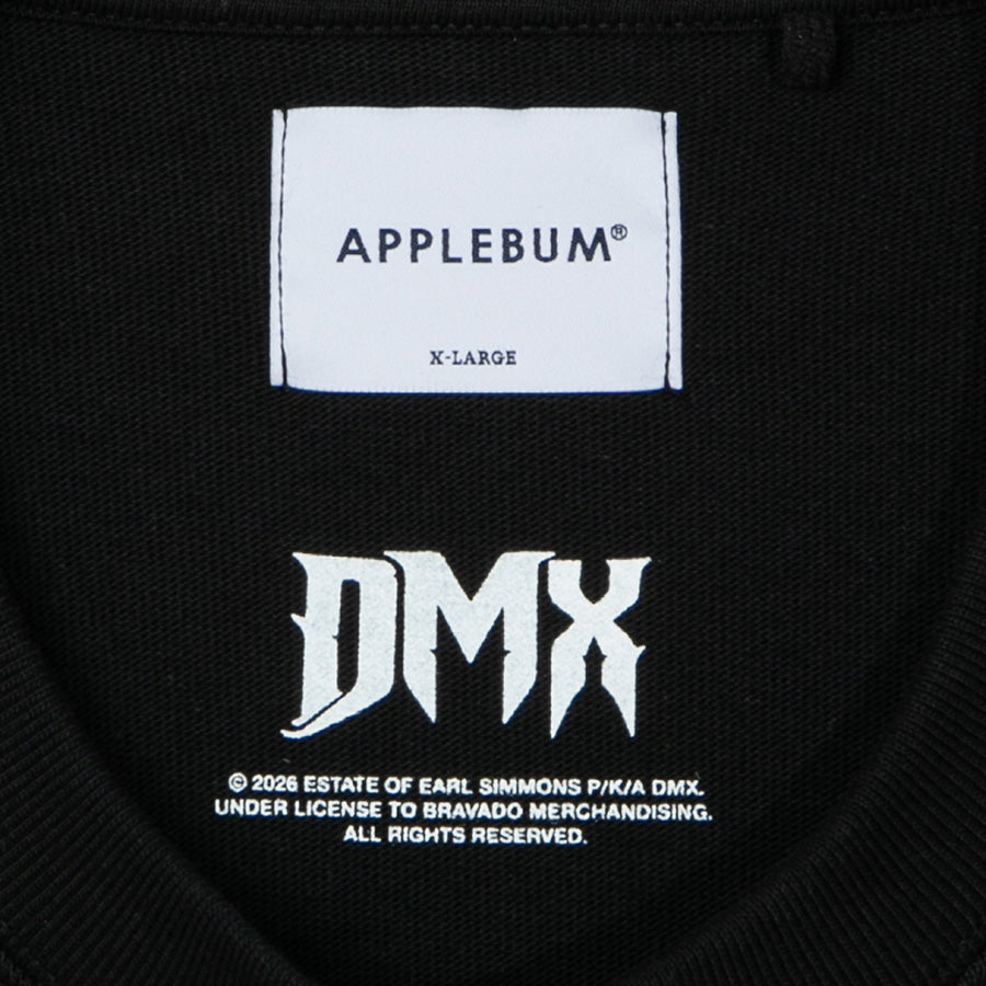 APPLEBUM NEON PHOTO T-SHIRT ブラック 首周りダブルネームタグ詳細 DX2621101