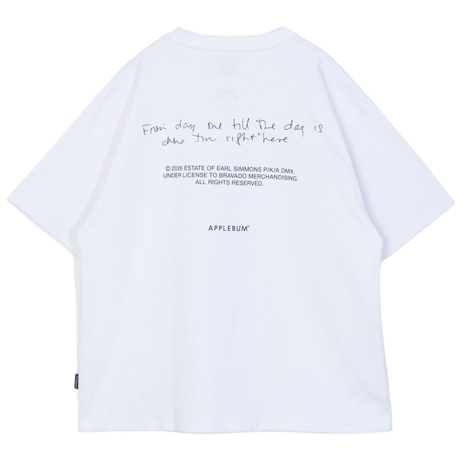APPLEBUM NEON PHOTO T-SHIRT ホワイト 平置き背面 DX2621101
