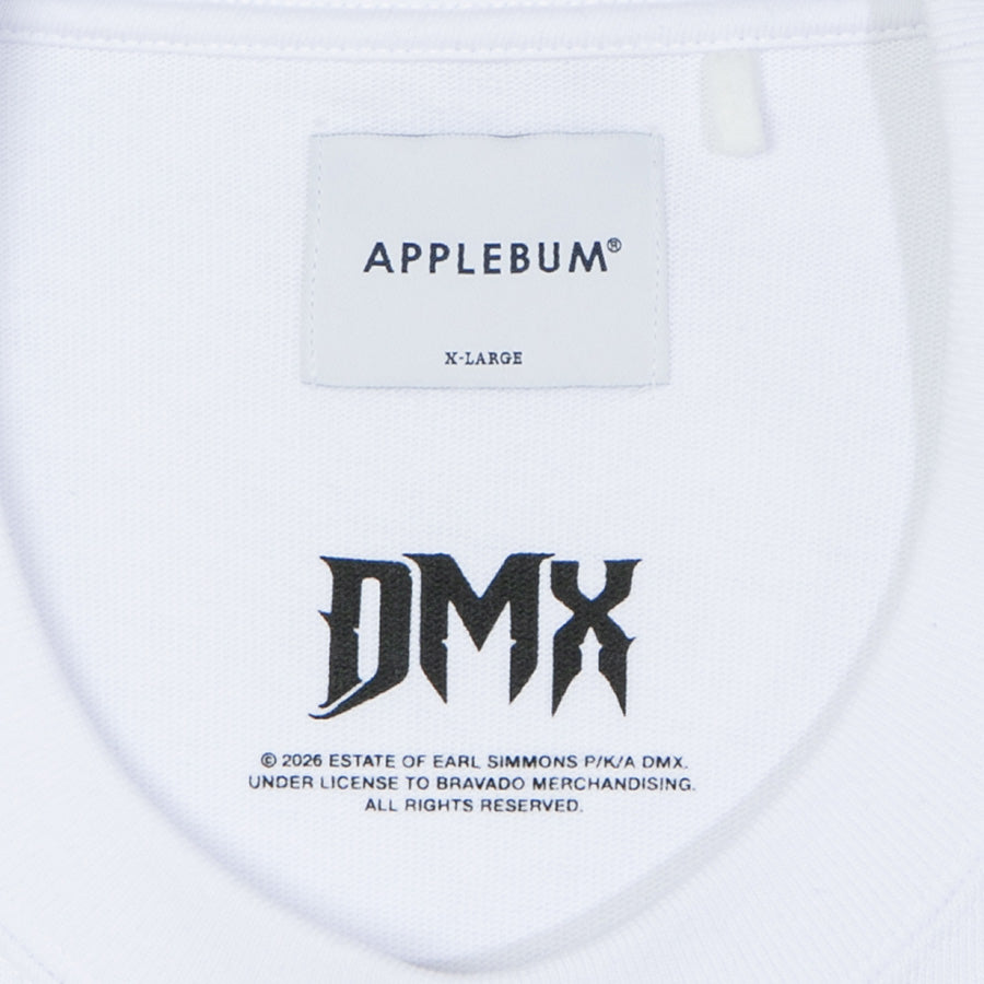 APPLEBUM NEON PHOTO T-SHIRT ホワイト 首周りダブルネームタグ詳細 DX2621101